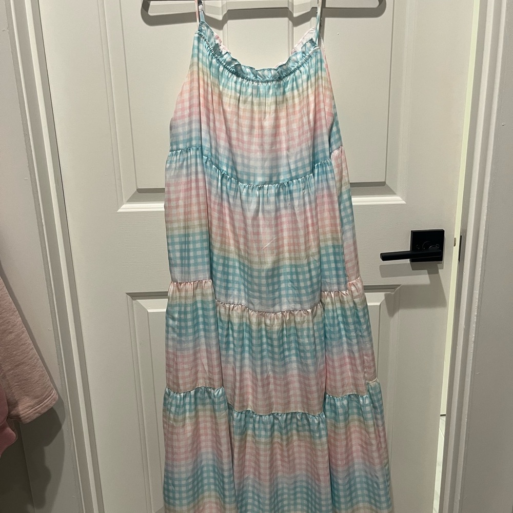 Storia Gigham Midi Dress